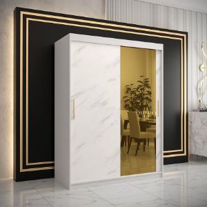 Obrazek Szafa Platinum T2 150 biały marmur/biały