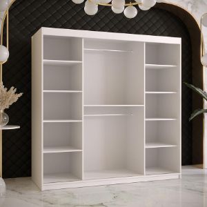 Obrazek Szafa Platinum T2 180 biały marmur/biały 