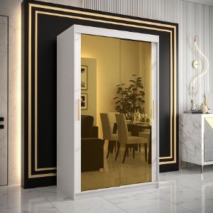 Obrazek Szafa Platinum T3 120 biały marmur/biały 