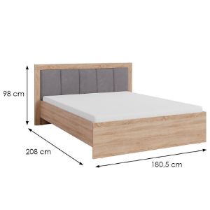 Obrazek Łóżko Smart SR6 160 dąb sonoma/biały