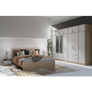 Obrazek Łóżko Smart SR6 160 dąb sonoma/biały