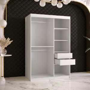 Obrazek Szafa Platinum T2 120 biały marmur/biały 