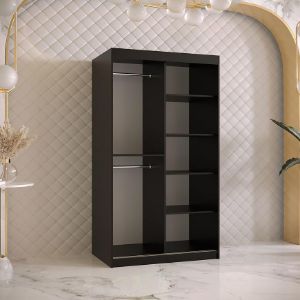 Obrazek Szafa Platinum T3 100 czarny marmur/czarny 