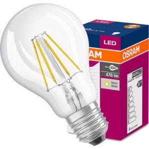 Obrazek Żarówka OSRAM LED Fila Value CL A60 E27 4W 40W 470LM 827