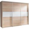 Obrazek Szafa Florencja dąb sonoma/białe szkło 277 cm
