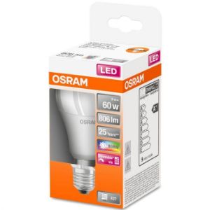 Obrazek Żarówka LED OSRAM A60 E27 9,7W RGB+PILOT
