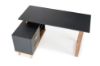 Obrazek Biurko Otylia XL antracyt/dąb wotan