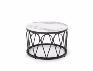 Obrazek Zestaw 2 ław Vibienne biały marmur