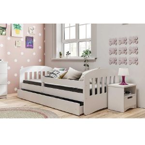 Obrazek Łóżko dziecięce Classic 1 z szufladą Biały 80x140