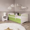 Obrazek Łóżko dziecięce Classic 1 z szufladą Zielony 80x180