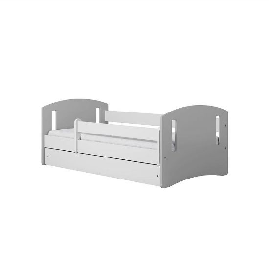 Obrazek Łóżko dziecięce Classic 2 z szufladą Mix Szary 80x140