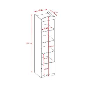 Obrazek Regał Pojedynczy Classic Biały