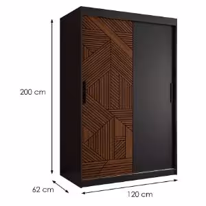 Obrazek Szafa Malakka 120 czarny