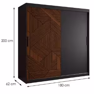 Obrazek Szafa Malakka 180 czarny