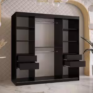 Obrazek Szafa Malakka 180 czarny