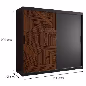 Obrazek Szafa Malakka 200 czarny