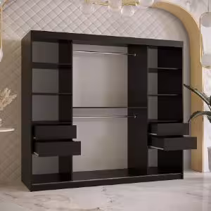 Obrazek Szafa Malakka 200 czarny