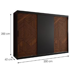 Obrazek Szafa Malakka 250 czarny