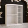Obrazek Szafa Rawang Slim jodełka 1 150 biały/czarny