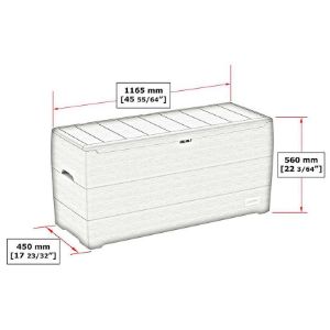 Obrazek Skrzynia ogrodowa DURABOX 270 L szara