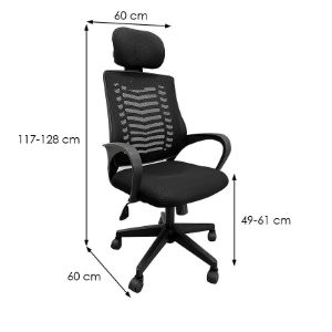 Obrazek Krzesło obrotowe Hesper C509 black