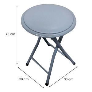 Obrazek Taboret składany Dr-9-702 Mateo 8264 Szare