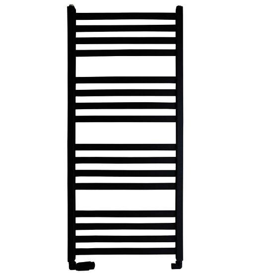 Obrazek Grzejnik łazienkowy Lox 120/50 czarny