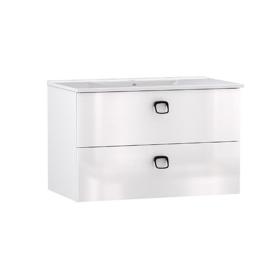 Obrazek Zestaw szafka z umywalką Teone 80 2S biały