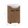 Obrazek Zestaw szafka z umywalką Plain 50 2D nogi Dąb craft
