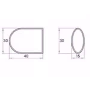 Obrazek Grzejnik łazienkowy Łezka ŁP 9/40 500x440 mm biały