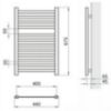 Obrazek Grzejnik łazienkowy Łezka ŁP 12/40 675x440 mm biały