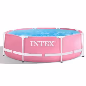 Obrazek Basen stelażowy okrągły 2,44x0,76 m PINK INTEX 28290NP