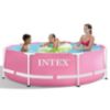 Obrazek Basen stelażowy okrągły 2,44x0,76 m PINK INTEX 28290NP