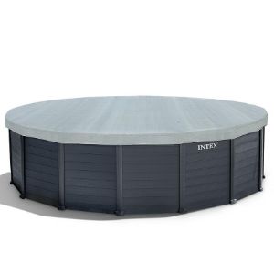 Obrazek Basen panelowy Graphite Gray INTEX 4,78x1,24 m RCD 26384GS