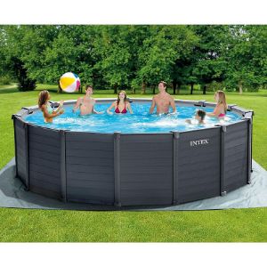 Obrazek Basen panelowy Graphite Gray INTEX 4,78x1,24 m RCD 26384GS