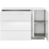 Obrazek Komoda Lumens 07 biały połysk/beton