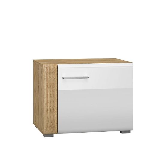 Obrazek Dostawka do szafki RTV Adagio 08 dąb castello/biały połysk