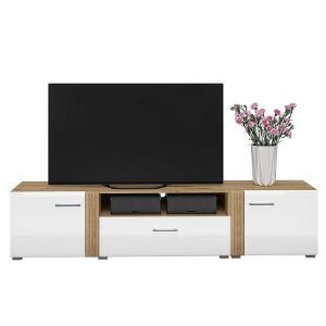 Obrazek Dostawka do szafki RTV Adagio 08 dąb castello/biały połysk