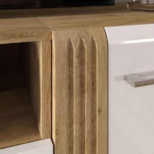 Obrazek Dostawka do szafki RTV Adagio 08 dąb castello/biały połysk