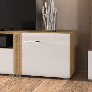 Obrazek Dostawka do szafki RTV Adagio 08 dąb castello/biały połysk