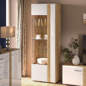 Obrazek Witryna Adagio 02L dąb castello/biały połysk