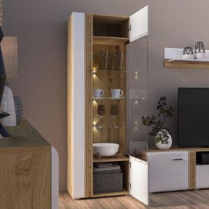 Obrazek Witryna Adagio 02P dąb castello/biały połysk