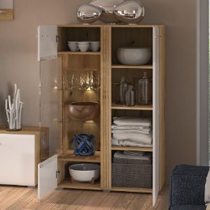 Obrazek Witryna Adagio 03L dąb castello/biały połysk