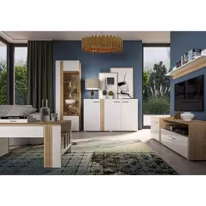 Obrazek Witryna Adagio 03L dąb castello/biały połysk