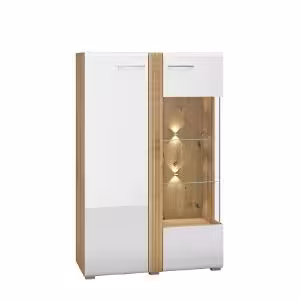 Obrazek Witryna Adagio 03P dąb castello/biały połysk