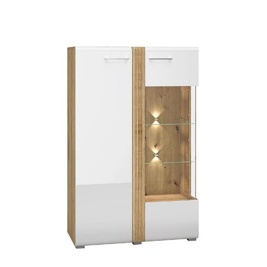 Obrazek Witryna Adagio 03P dąb castello/biały połysk