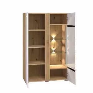 Obrazek Witryna Adagio 03P dąb castello/biały połysk