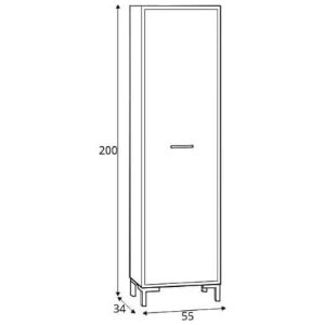 Obrazek Garderoba Nevio II Dąb Artisan