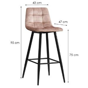 Obrazek Krzesło barowe Logan TC-2064C Adore 12