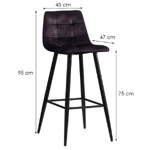 Obrazek Krzesło barowe Logan TC-2064C Adore 28